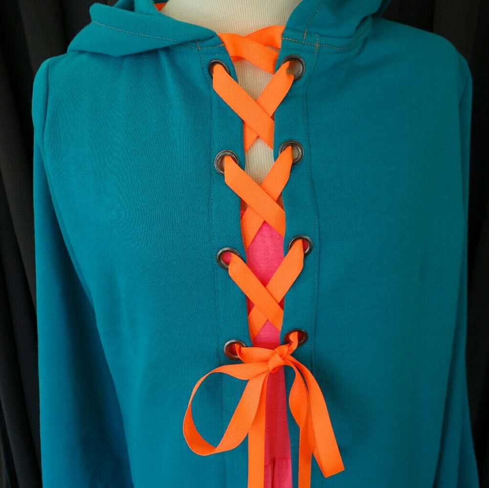 Handmade embroidered sweatshirt hoodie